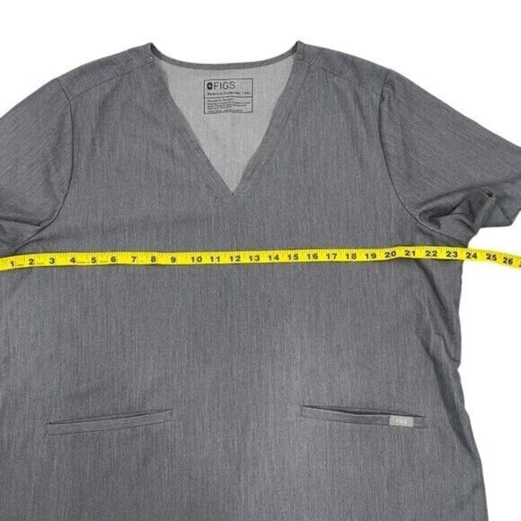 FIGS Womens Two Technical Collection Casma Three Pockets Tops Size XXL Gray - Picture 7 of 8